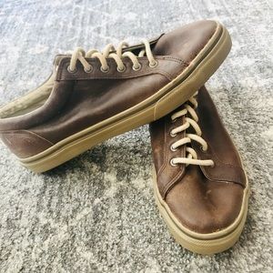 MENS Sperry Top-Sider Lace up Leather Sneakers